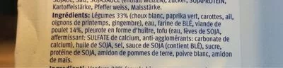 Lista de ingredientes del producto Rouleaux de printemps au poulet Denner 