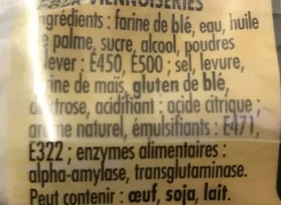 List of product ingredients Pâte à viennoiseries à ma façon Herta 275 g