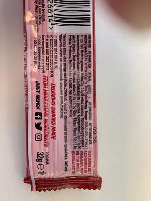 List of product ingredients Luscious Raspberry & Chia Seeds Fruit Bar NESTLE 32g