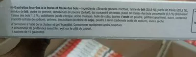 Lista de ingredientes del producto Gaufrettes Paille d'Or Fraise Lu 