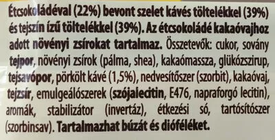 List of product ingredients Kapucíner Ízvilág 31 g