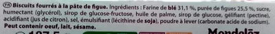 Liste des ingrédients du produit Figolu - La Barre LU, Mondélez 137.5 g