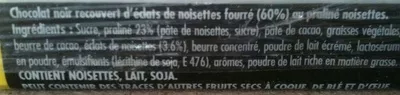 Liste des ingrédients du produit Suchard - L'original Suchard 260 g (8 rochets de 35 g)