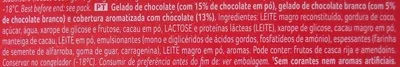 Lista de ingredientes del producto Viennetta Chocolate Olá 650 ml 320 g