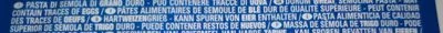Liste des ingrédients du produit Fettuccine n°233 De cecco 500g