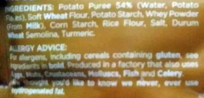 List of product ingredients Gnocchi Original Rana 300 g