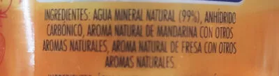 Lista de ingredientes del producto Agua con gas Sabor Mandarina y Fresa San Pellegrino 500 ml