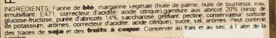 Liste des ingrédients du produit Quadruccini Biscuits feuilletés à l'abricot Maristella 135 g