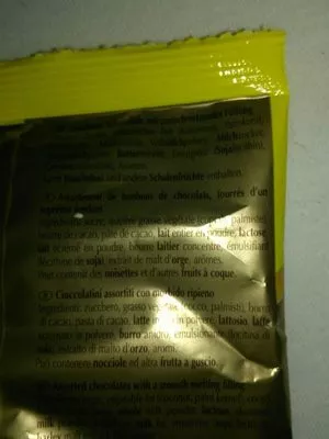 List of product ingredients Œufs en chocolat Lindor 