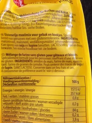 List of product ingredients Mix Kuchen & Kekse (1000 G) Von Schär Schär 1000g