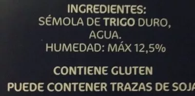 Lista de ingredientes del producto Couscous mediano Bia 1 kg