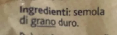 List of product ingredients Orecchiette di puglia Terre d'italia 500 g