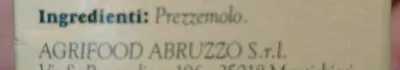 List of product ingredients prezzemolo tritato agrifood Abruzzo 50 g