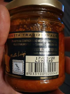 List of product ingredients CRÉMA HARISSA  