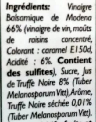 List of product ingredients Goutte Noire Tartufi Jimmy 100 ml