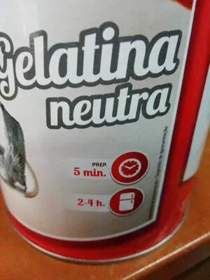 Lista de ingredientes del producto Gelatina Neutra Royal 