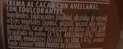 Lista de ingredientes del producto Crema de cacao NOCILLA 190 g