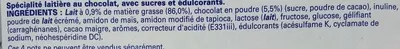 Lista de ingredientes del producto Ferme & Fondant Chocolat Nestlé, Sveltesse 500 g (4 x 125 g)