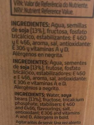 List of product ingredients Classic Soya drink ViveSoy 1 l