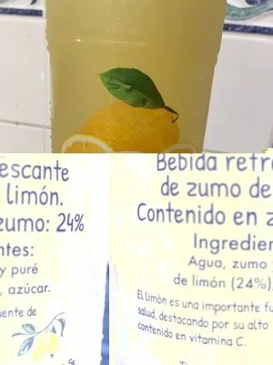 List of product ingredients Limonada Frutae 