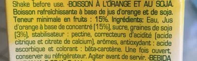 Liste des ingrédients du produit Soja sabot naranja Don Simón 1 l