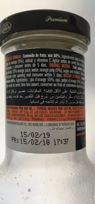 List of product ingredients Zumo de naranja Don Simón 