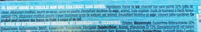 List of product ingredients Tartelettes au chocolat sans sucres Gullón 