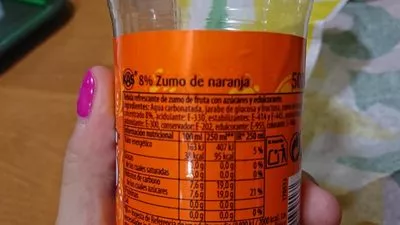 Lista de ingredientes del producto Kas Naranja kas 