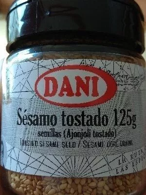 Lista de ingredientes del producto Sésamo tostado 125g Dani 