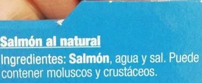 Liste des ingrédients du produit Salmón al Natural Dani 