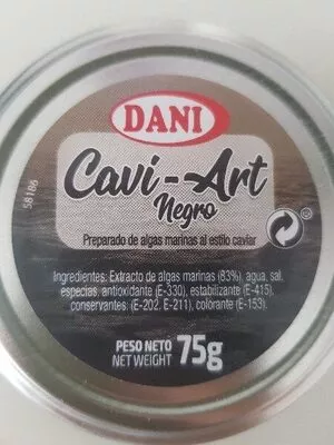 Liste des ingrédients du produit Cavi-art Dani 