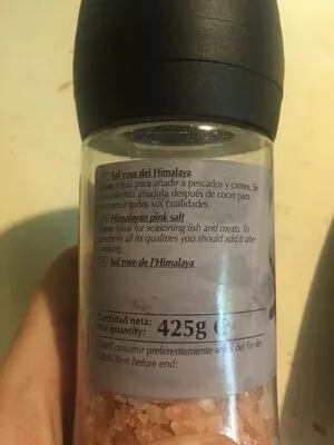 Liste des ingrédients du produit Sal rosa del Himalaya Dani 