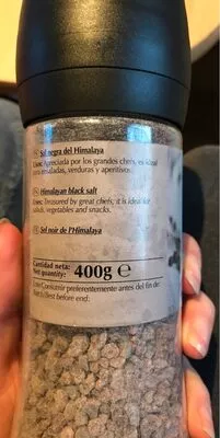 Lista de ingredientes del producto Sel noir de l'Himalaya Dani 