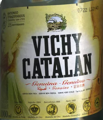 Lista de ingredientes del producto Agua mineral natural Vichy Catalan 1 l