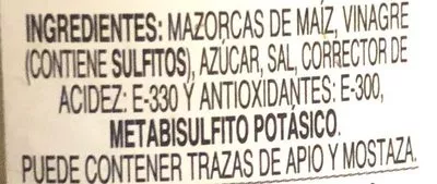 Liste des ingrédients du produit Rioverde Mazorquitas Maiz 170 g Rioverde 170 g