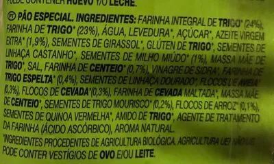 Liste des ingrédients du produit Organic bio con semillas de lino y centeno Oroweat 