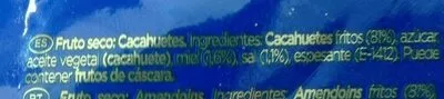 Liste des ingrédients du produit Cacahuetes a la miel y sal Eagle 