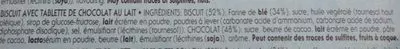 Liste des ingrédients du produit Chocolate Arluy 