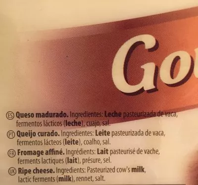 List of product ingredients La bocateria - gouda Flor De Burgos 100g