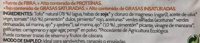 Liste des ingrédients du produit Tofu Mediterráneo Soria Natural, Soria Natural S.A. 200 g