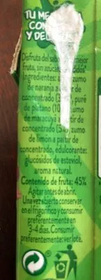 List of product ingredients Granini Néctar De Frutas Tu Merienda (pack 3 x 200 ML) Granini 