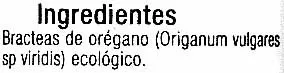 Liste des ingrédients du produit Oregano Carrefour,  Carrefour bio 7 g