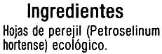 Liste des ingrédients du produit Perejil Carrefour,  Carrefour bio 8 g