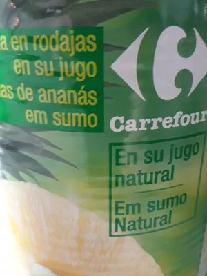 Liste des ingrédients du produit Piña Carrefour 820 g  490 g  850 ml