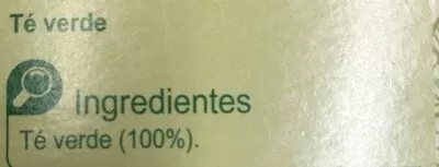 Lista de ingredientes del producto Té verde Carrefour 