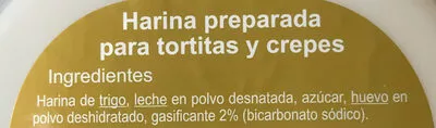 Liste des ingrédients du produit Preparado tortitas y crepes Carrefour 200g