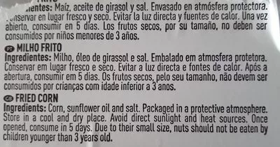 Liste des ingrédients du produit Maíz frito El Corte Inglés 