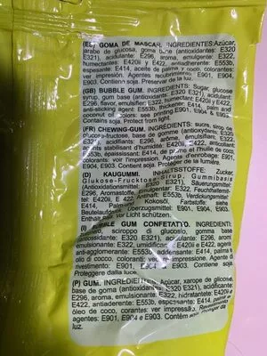 List of product ingredients Melones pica King Regal 