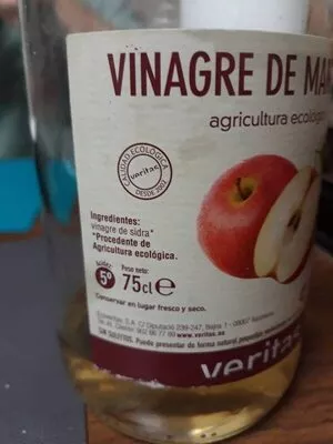 List of product ingredients Vinagre de Manzana Veritas 75 cl