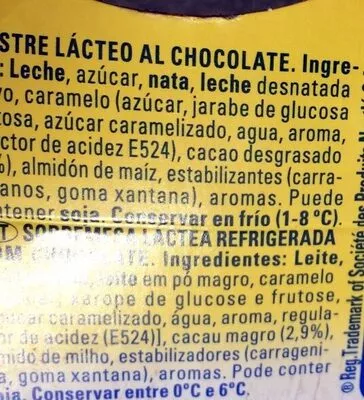 Lista de ingredientes del producto La lechera delicias de trufa Nestle 250g